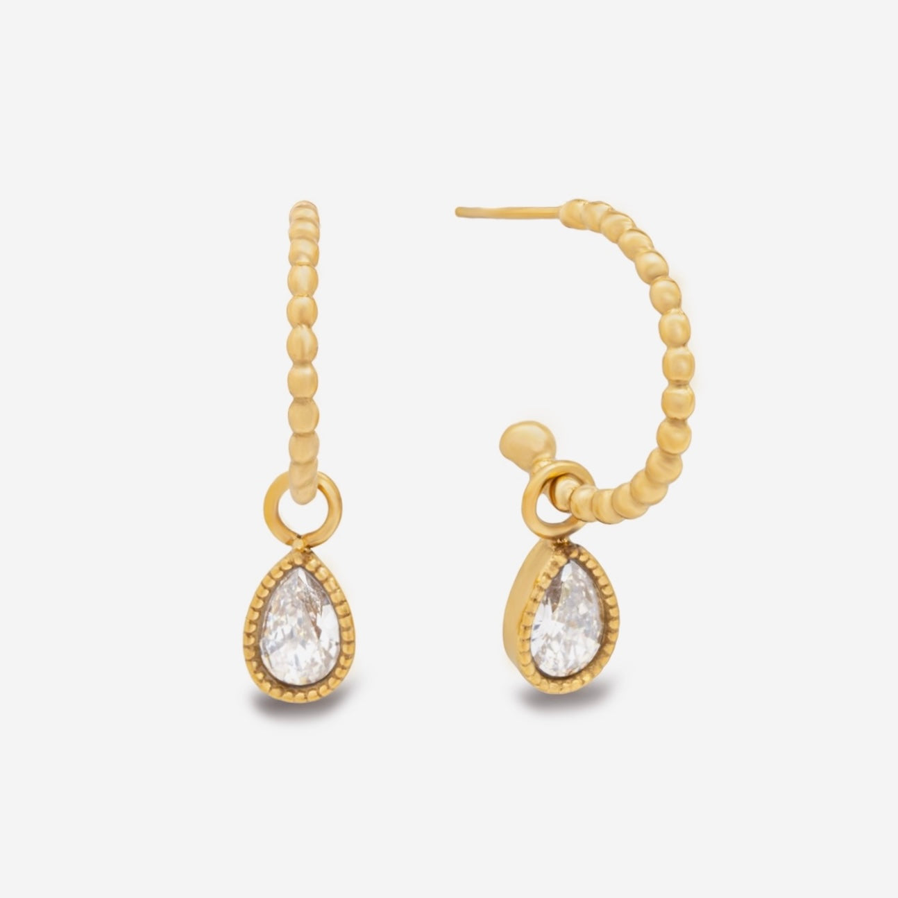 Ocean Gem Hoops Earrings
