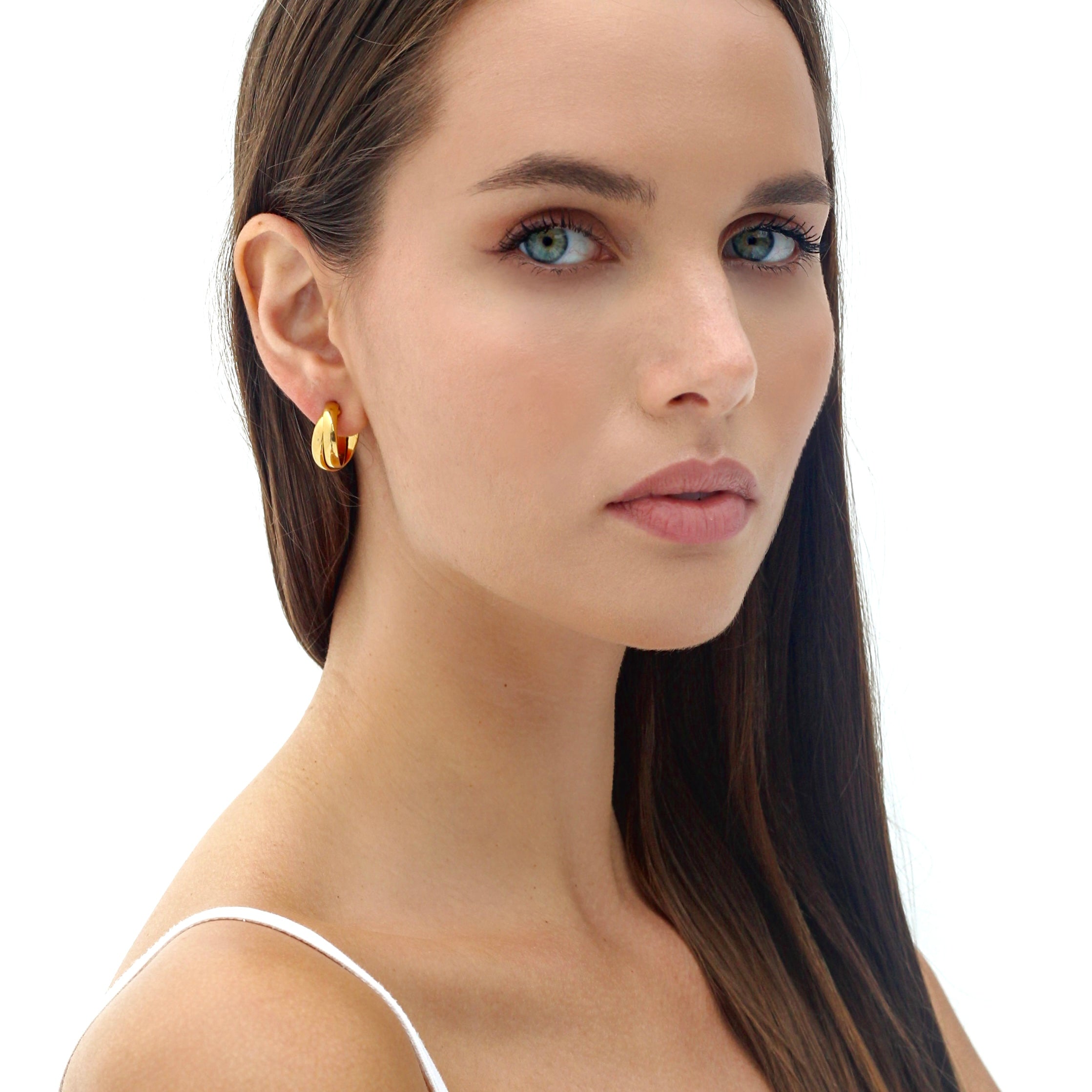 Layered Hoops Orecchini