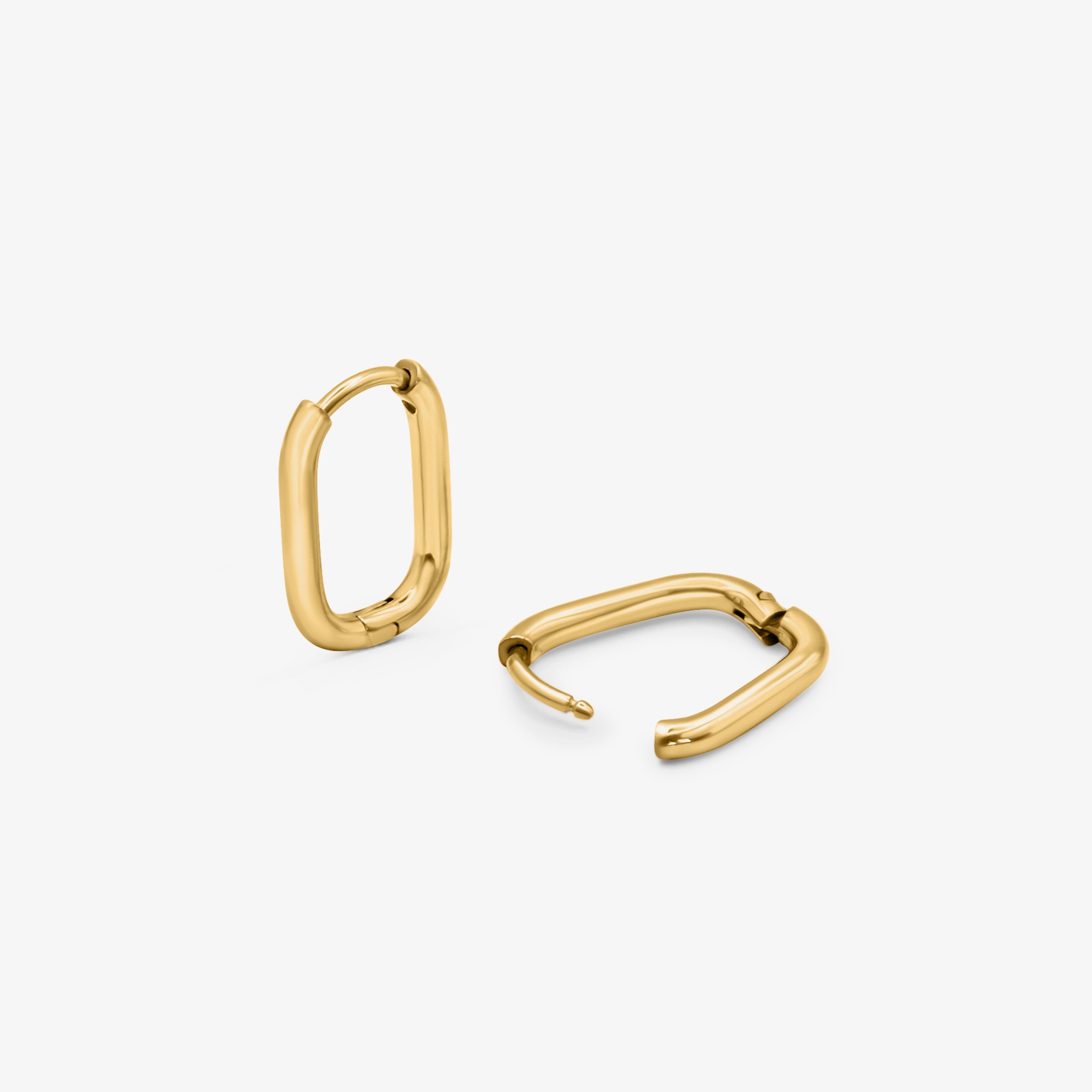 Lucia Oval Hoops Ohrringe