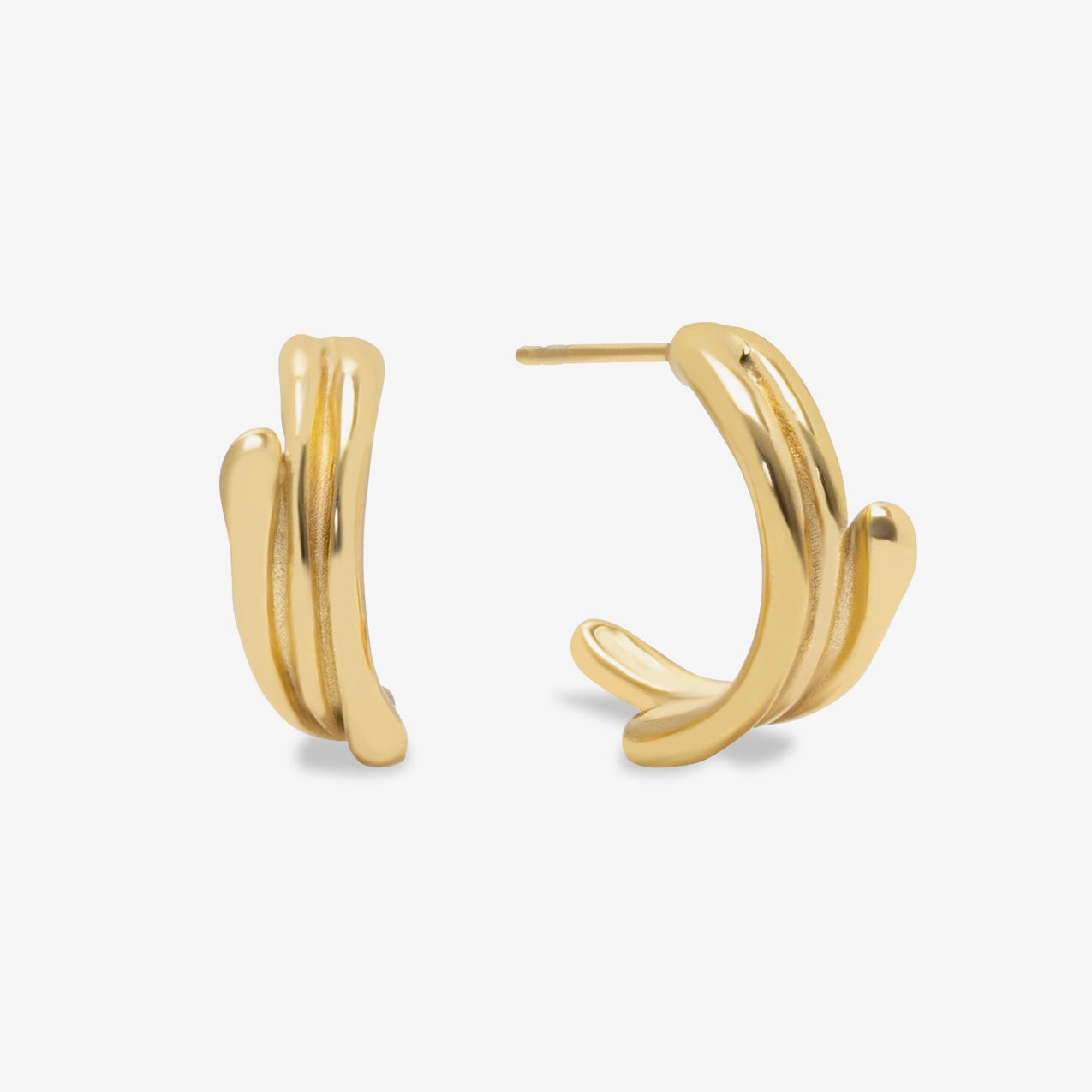 Twirl Hoops Earrings