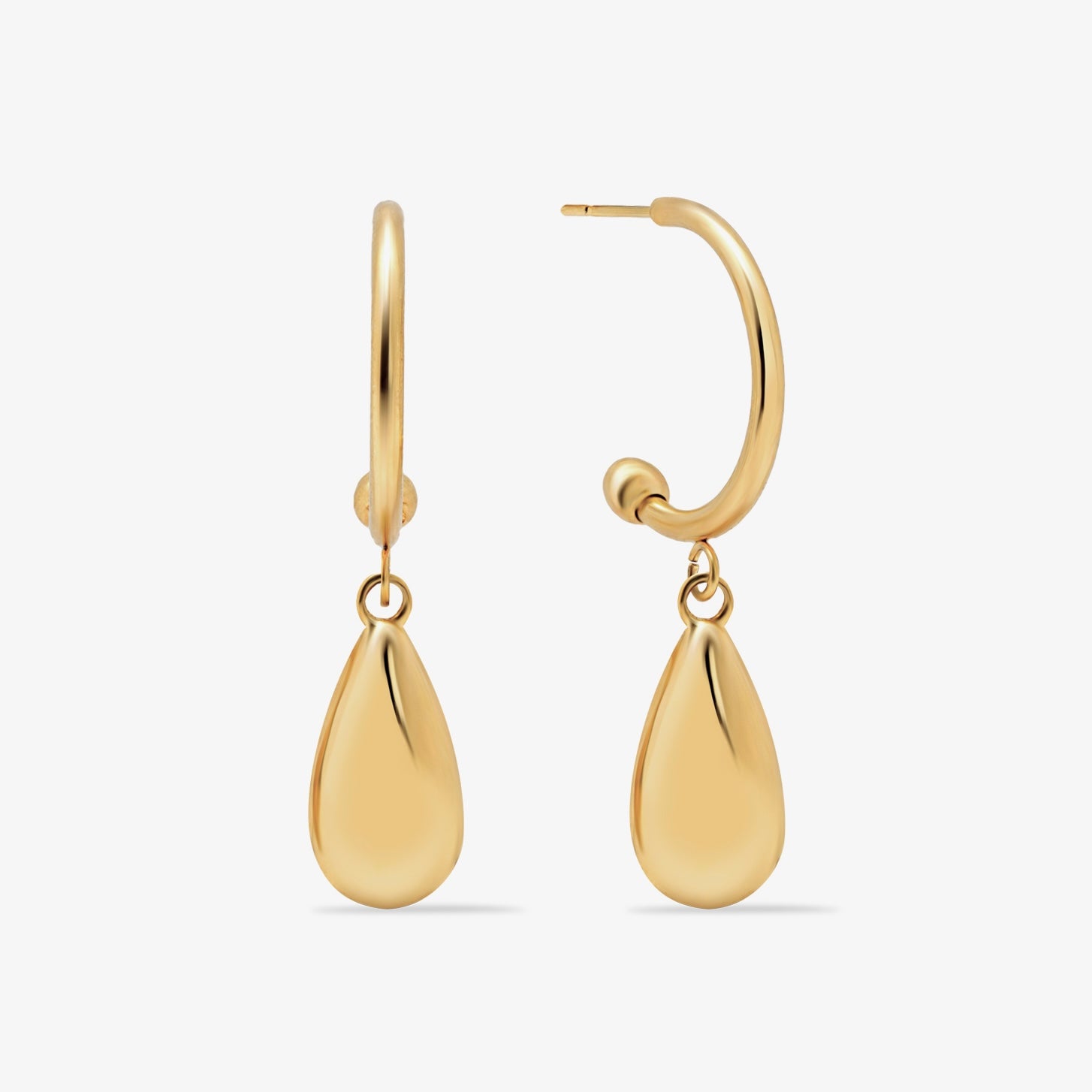 Drop Hoops Boucles d'oreilles