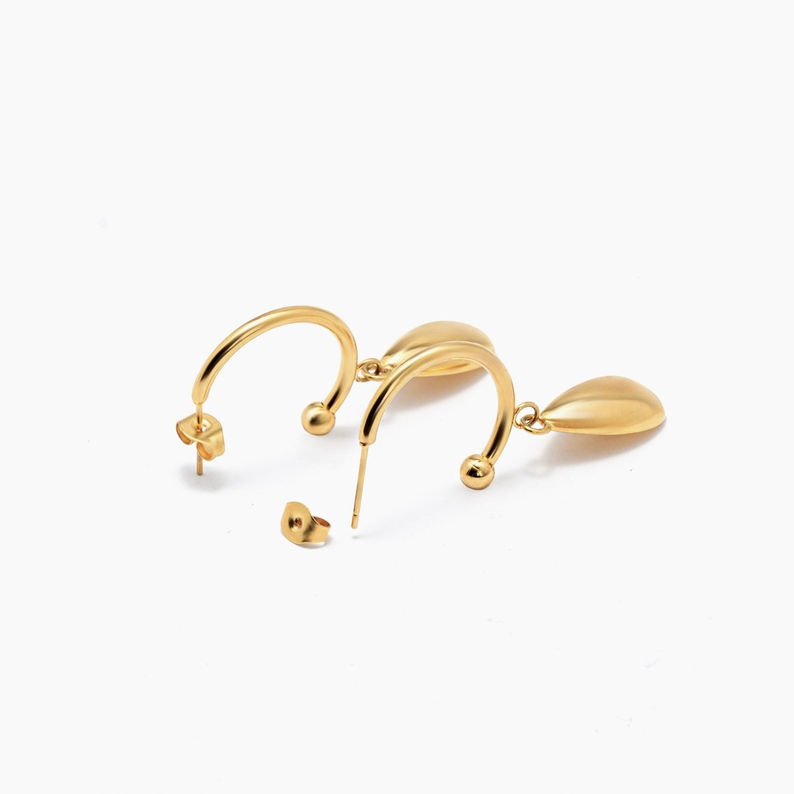 Drop Hoops Earrings