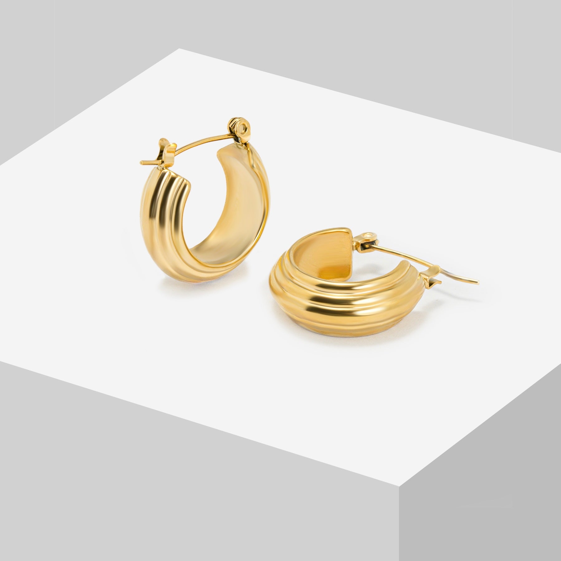 Cannes Hoops Boucles d'oreilles