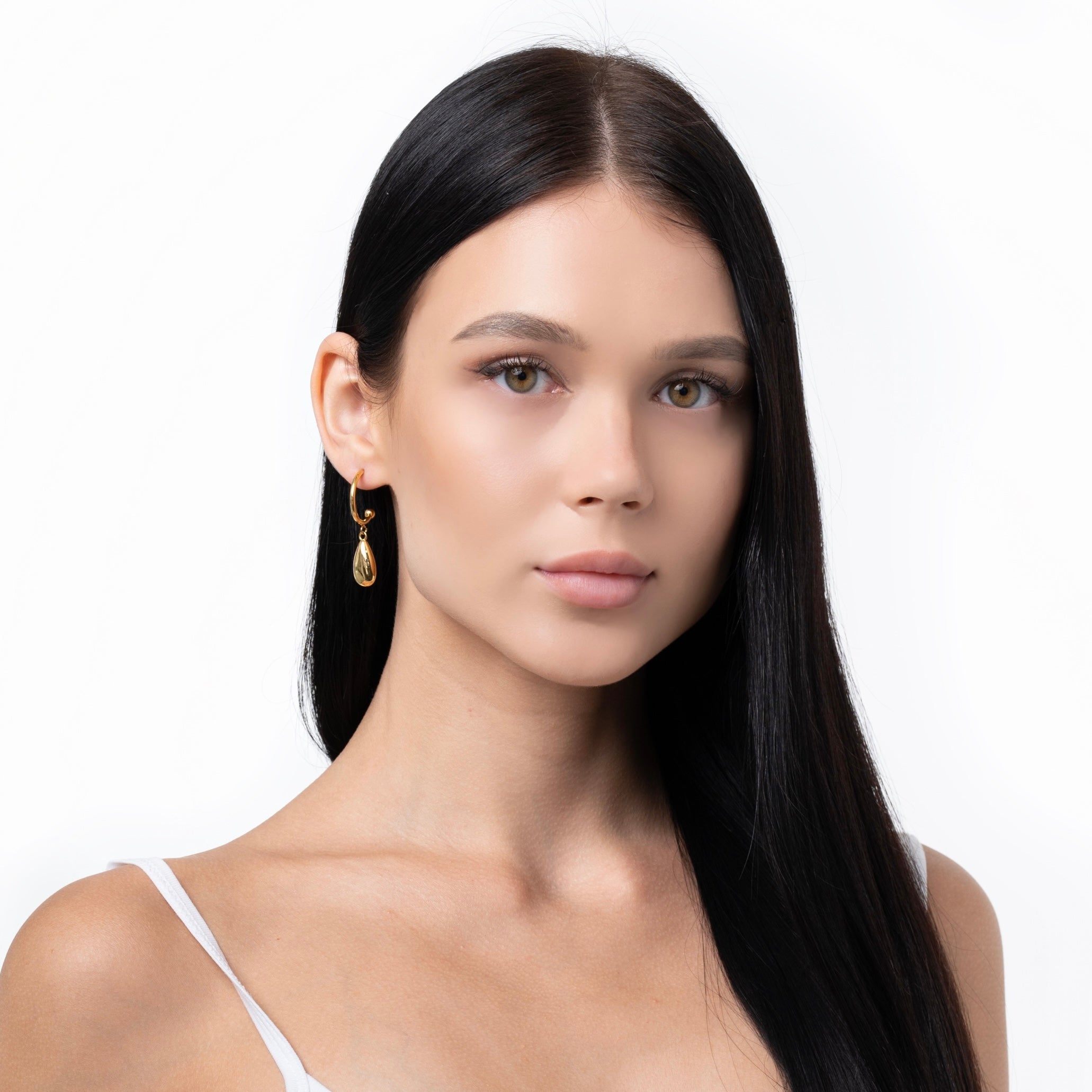 Drop Hoops Boucles d'oreilles