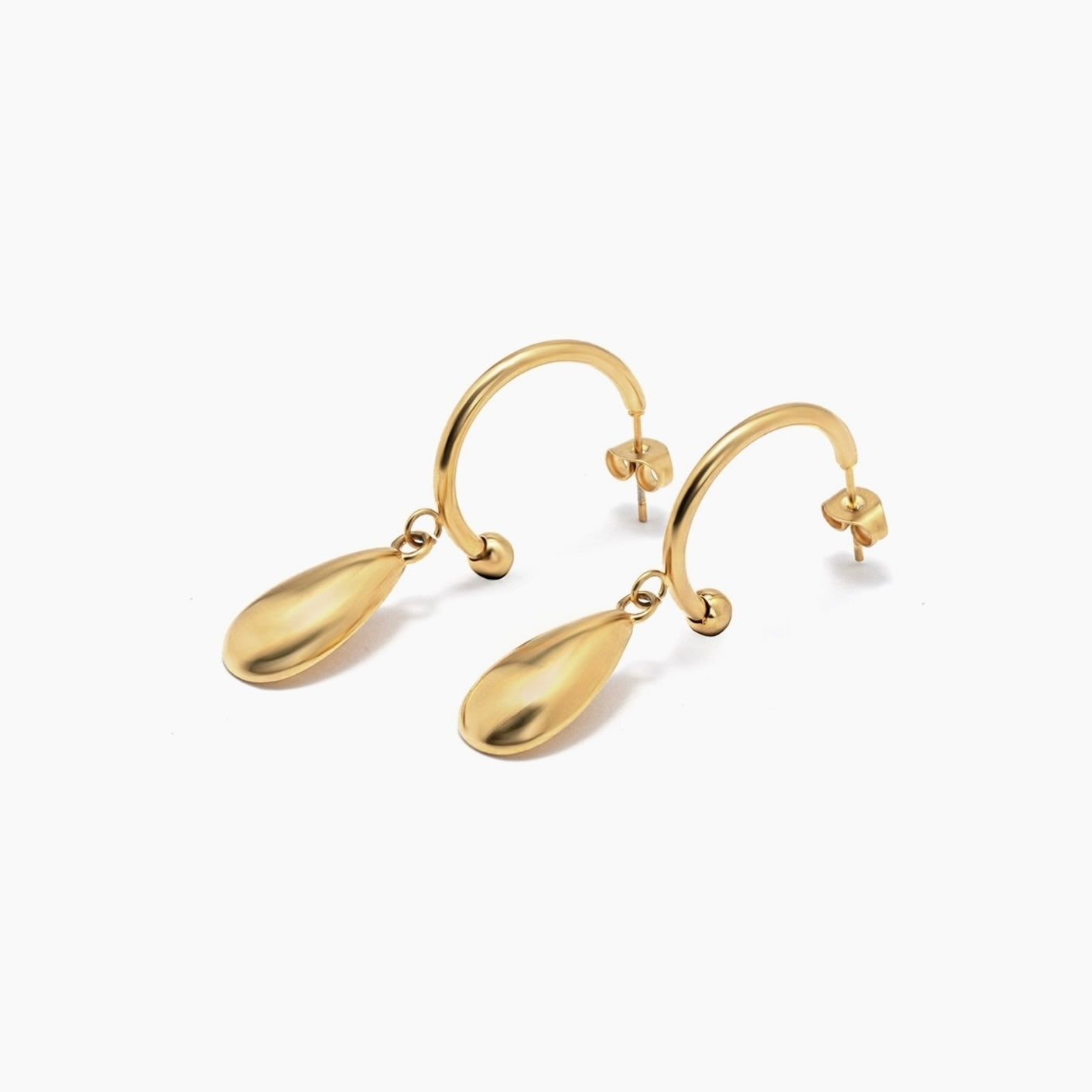 Drop Hoops Boucles d'oreilles